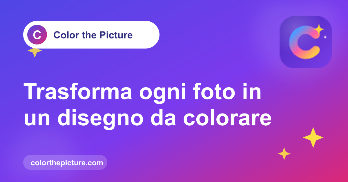 Trasforma la tua foto in un disegno da colorare: guida passo passo