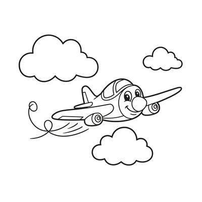 Mignon Avion Faisant des Loopings dans le Ciel Ensoleillé Coloriage