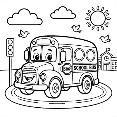 Ônibus Escolar com Rodas Grandes