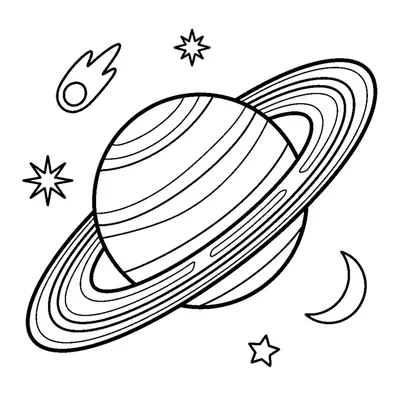 Il Pianeta Saturno con i Suoi Anelli