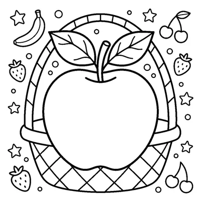 Pomme avec une Feuille