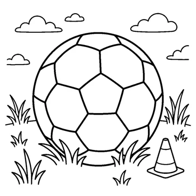 Un balón de fútbol sobre el césped