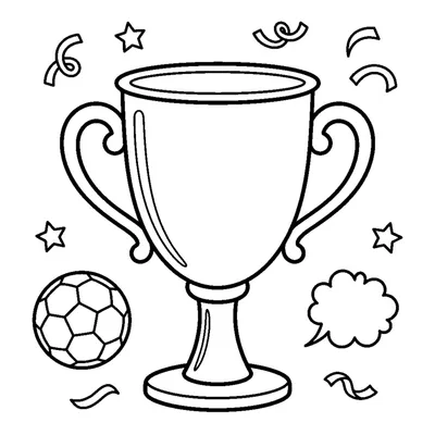 Una coppa da calcio lucente