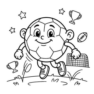 Mascote Sorridente Vestido de Bola Quicando