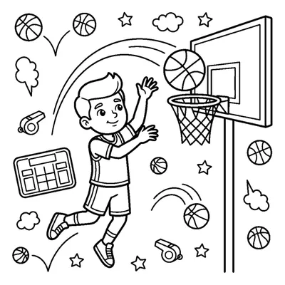 Spieler wirft den Basketball im eleganten Bogen zum Korb