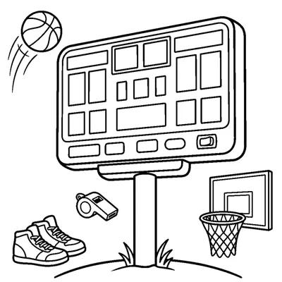Un tableau de score vierge aux cases vides sans chiffres