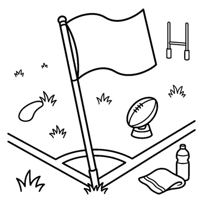 Bandeira de canto do campo