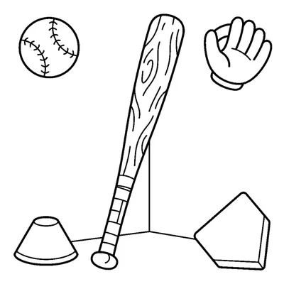 Mazza da baseball in piedi