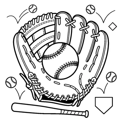 A baseball glove with a ball resting inside it