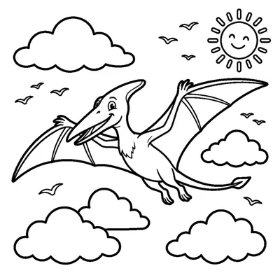 Pterodáctilo a Planar sobre as Nuvens