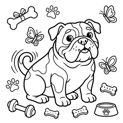 Buldogue Fofinho a Abanar o Rabo