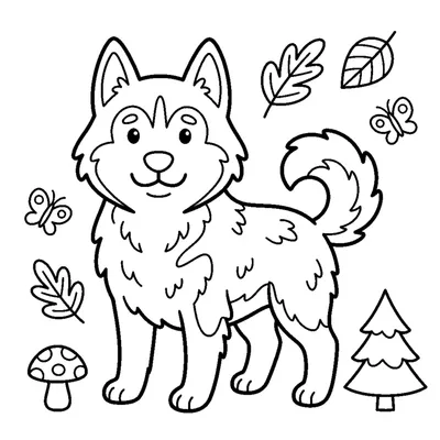Husky Orgulhoso de Orelhas Pontudas