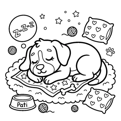 Cão a Dormir e a Ressonar