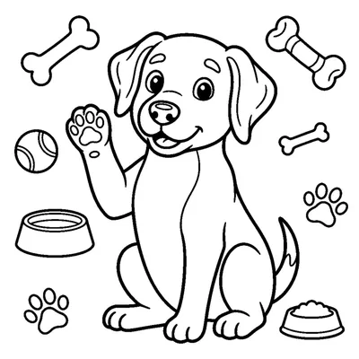 Cão a Dar um Cumprimento com a Pata