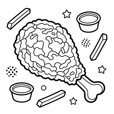 Pilon de Poulet Frit Croustillant
