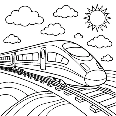 Trem-Bala Veloz entre as Nuvens