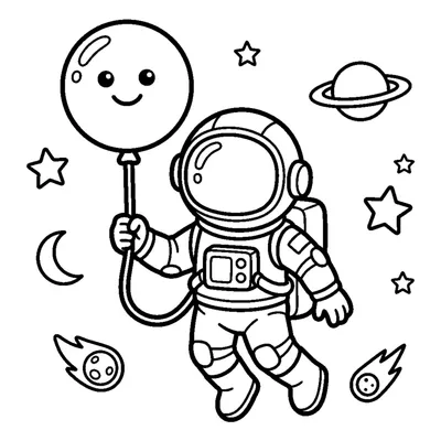 Astronaute flottant en tenant une étoile ronde