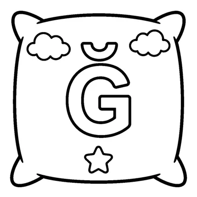 Letter Ğ and a soft Pillow (soft g)