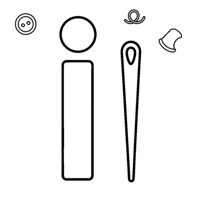 Letter İ and a thin Needle