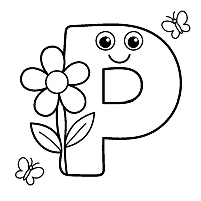 Letter P and a pretty Daisy