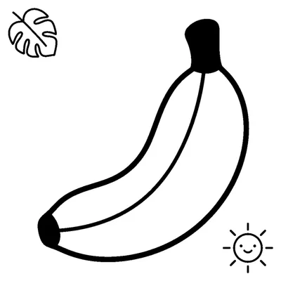 Banana with Thick Lines