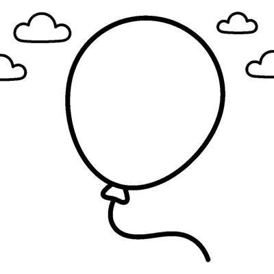 A single balloon with a string