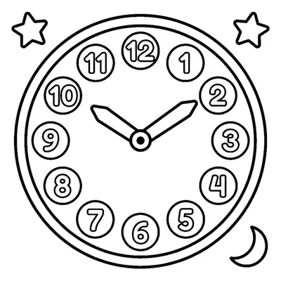 Wall clock with numbers