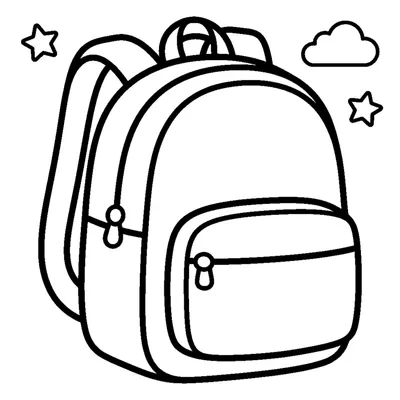 Colorful school backpack