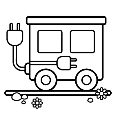 Flat toy train car