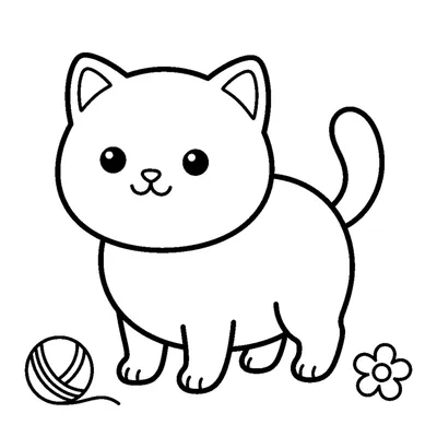 Gatito regordete maullando