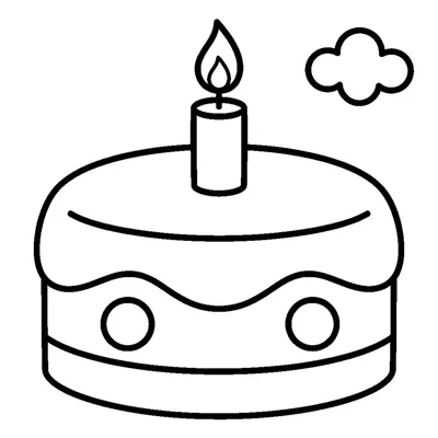 Un petit gâteau d'anniversaire avec une bougie