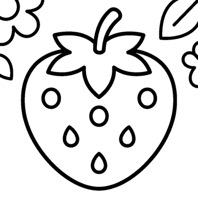 Une fraise brillante avec sa tige verte