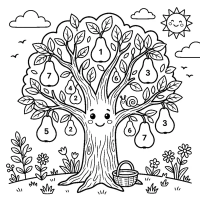 Count the odd-numbered ripe pears on the tree