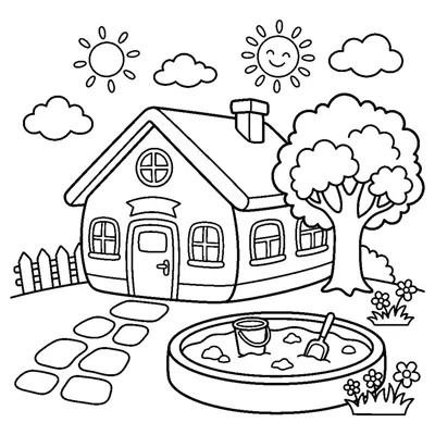 Kindergarten with a Sandbox