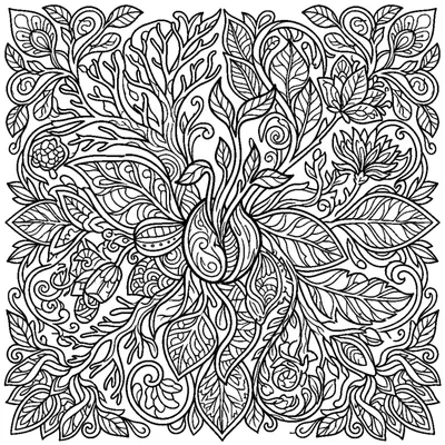 Mandala with Seed and Sprout Patterns