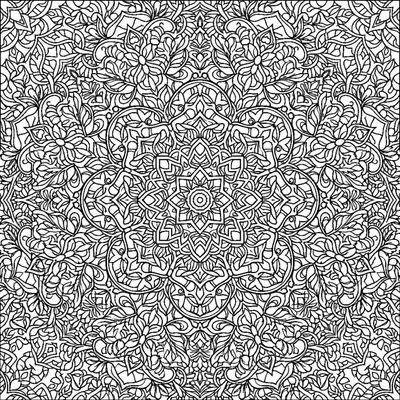 Mandala Mosaico Caleidoscópica em Camadas