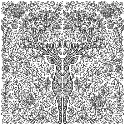 Deer Antler Nature Mandala