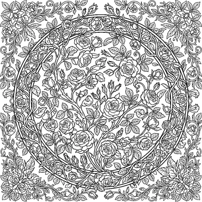 Arco de Flores com Rosas Trepadeiras e Botões