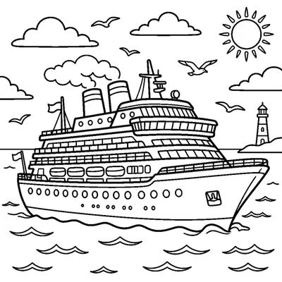 Large cruise ship