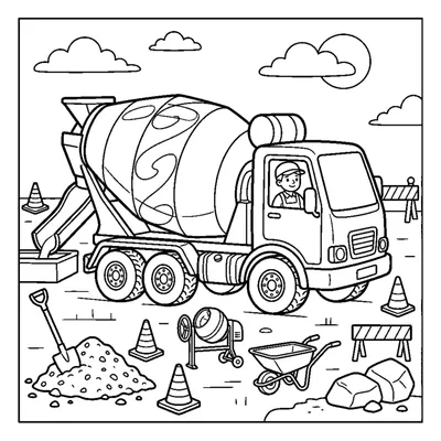 Cement mixer truck