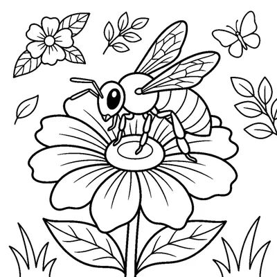 Honeybee on a flower