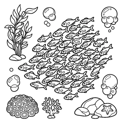 School of little fish