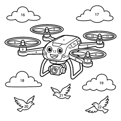 Flying drone robot