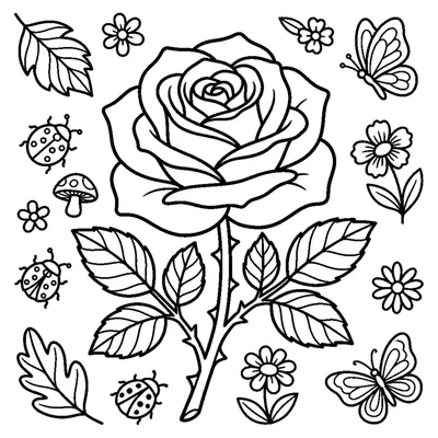 Rosa con espinas