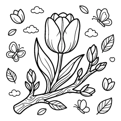 Tulipano primaverile
