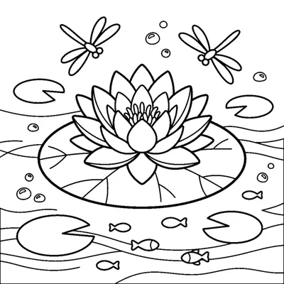 Nénuphar sur l'eau