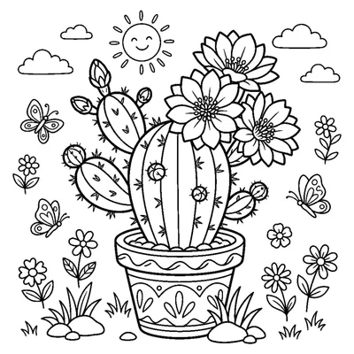 Cactus en fleur