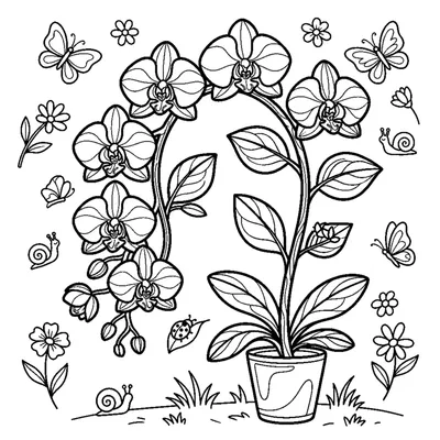 Long-stemmed orchid
