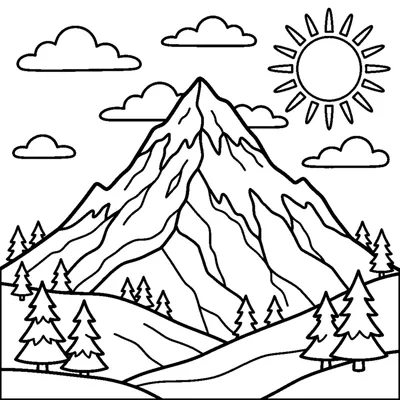 Sommet de montagne enneigé