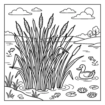 Reeds by the lake